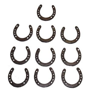 10 Packs Cast Iron Horseshoes 3 inch.